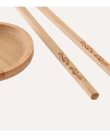 Set de 10 Piezas para Sushi Tradicional de Bambú