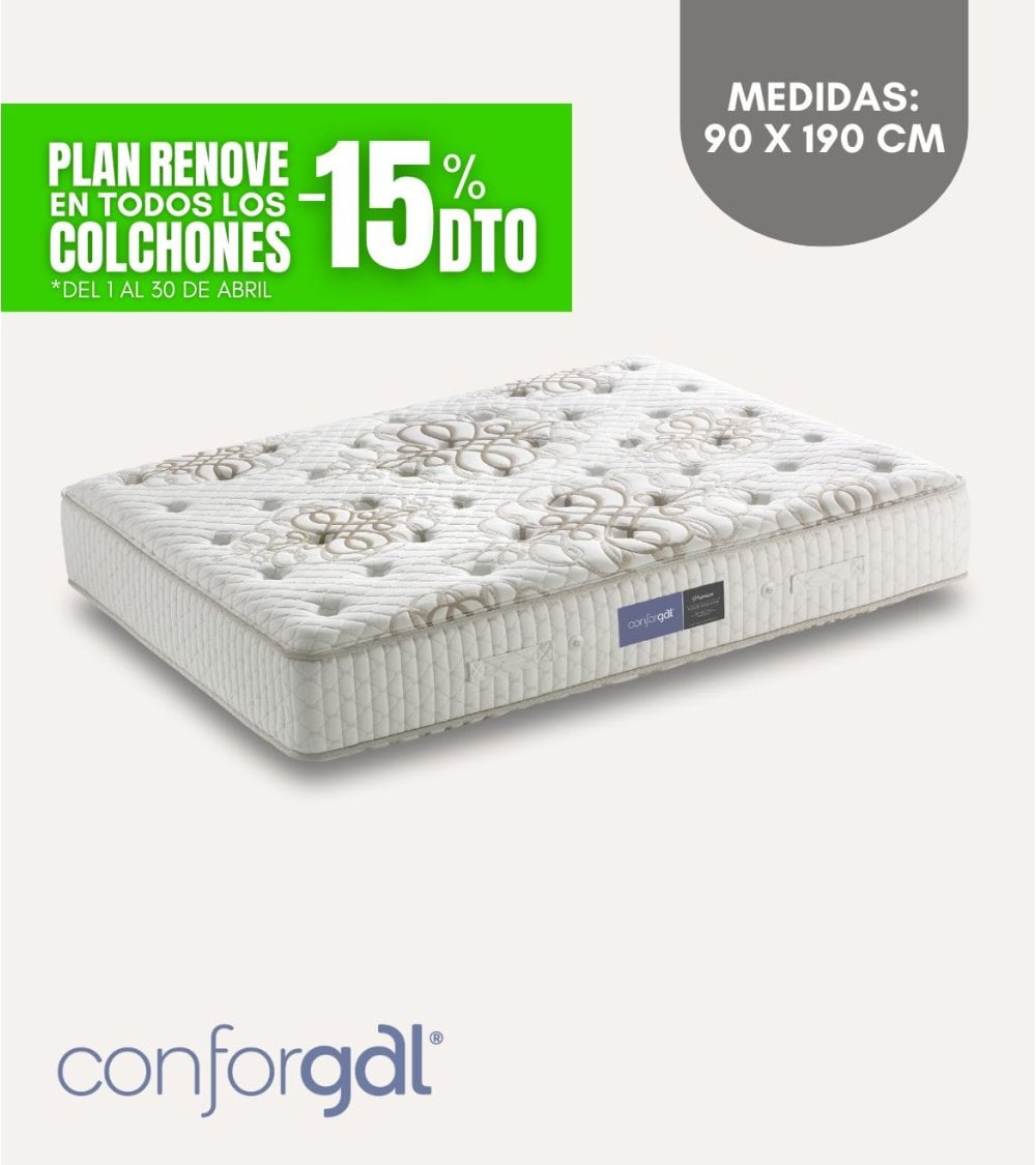 Colchón PREMIUM de Muelle Ensacado y Viscoelástica