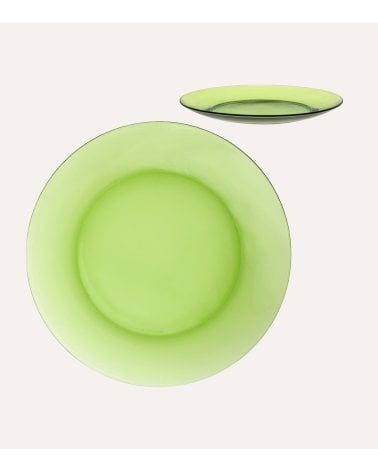 Plato Llano Verde Lys de Duralex