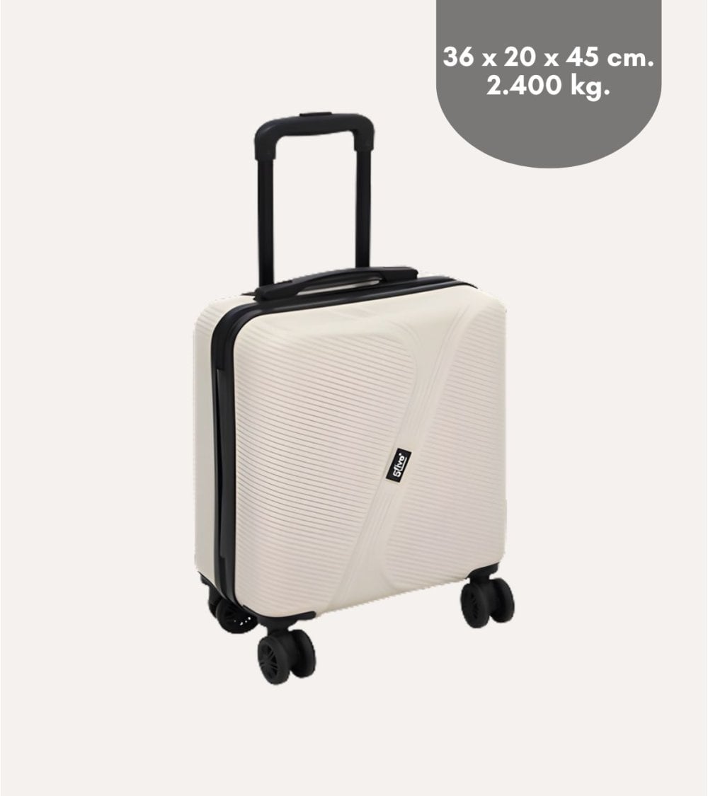 Maleta de Cabina Rígida con Ruedas Dobles de ABS
