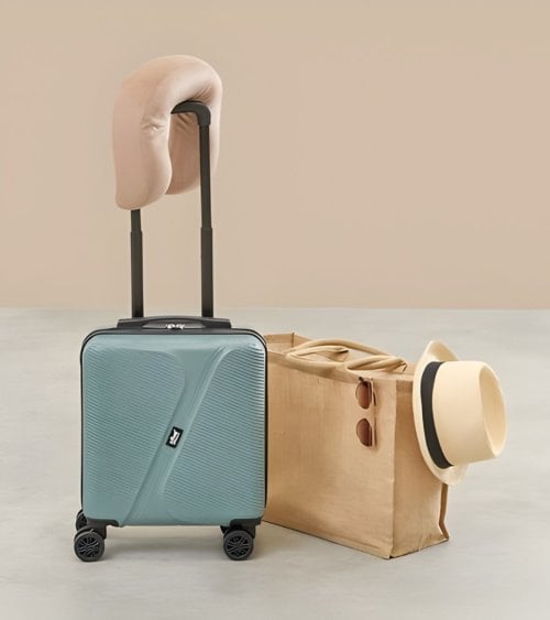 Maleta de Cabina Rígida con Ruedas Dobles de ABS