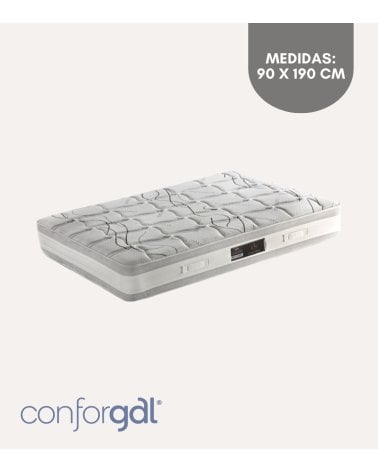 Colchón CRETA de Muelle Bicónico y Viscoelástica