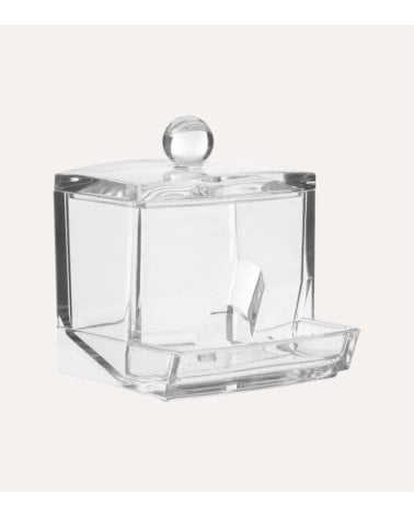 Dispensador Selena Para Bastoncillos de Algodón Acrílico