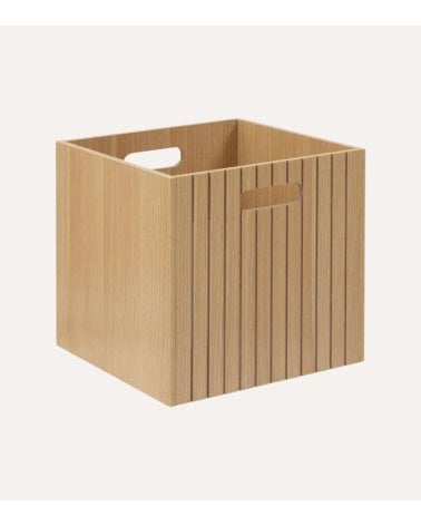 Cesta Tasso Decorativa Para Almacenaje de Madera
