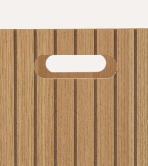 Cesta Tasso Decorativa Para Almacenaje de Madera