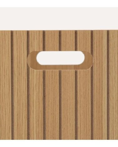 Cesta Tasso Decorativa Para Almacenaje de Madera