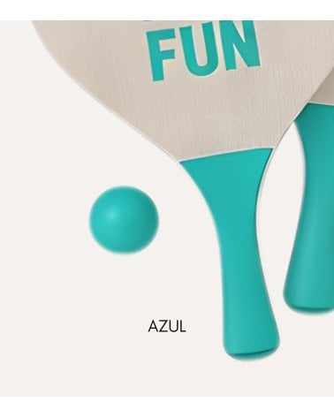 Palas de Playa con Pelota de Madera