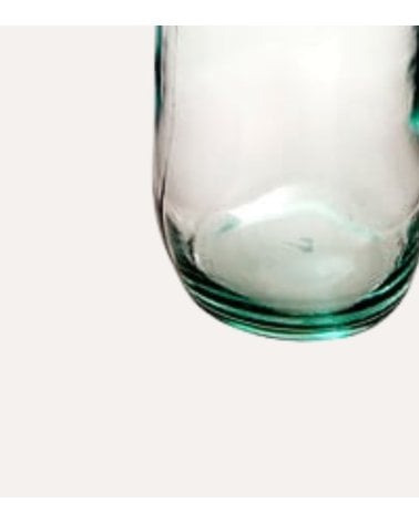 Jarrón Uly en Forna de Botella de Vidrio