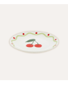 Plato de Postre Fruity Cereza de Porcelana