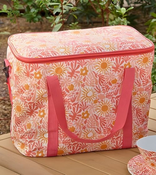 Bolsa Nevera Térmica Estilo Floral Sólea de Plástico