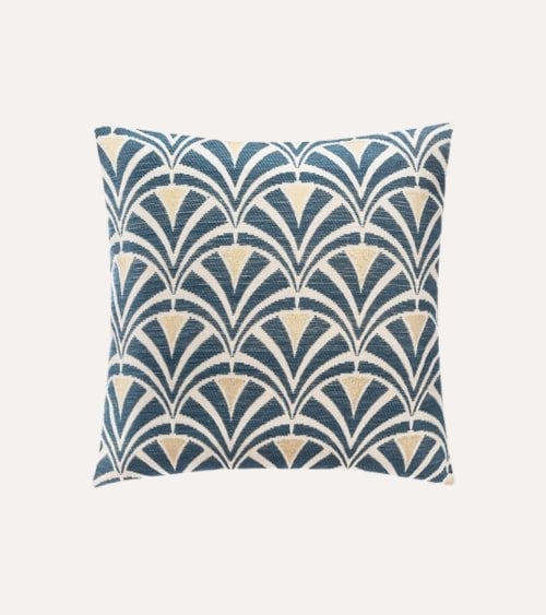 Funda de Cojín Chenilla Art Deco de Poliéster