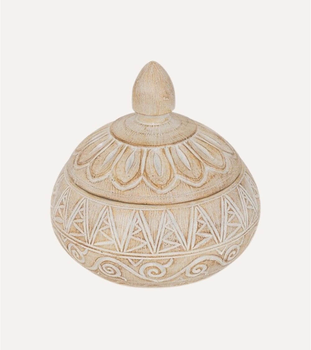 Caja Decorativa Oriental de Poliresina