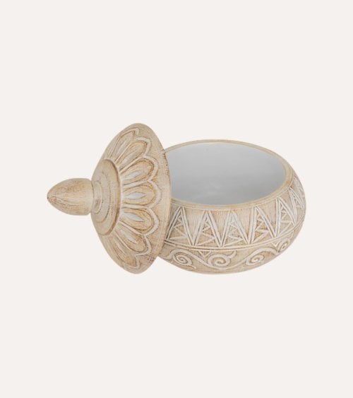 Caja Decorativa Oriental de Poliresina