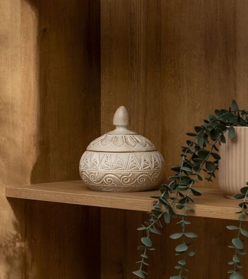 Caja Decorativa Oriental de Poliresina