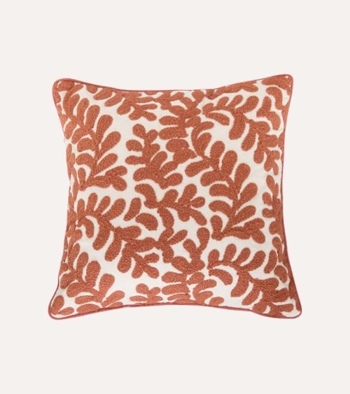 Funda de Cojín Cuadrada Sienna de Algodón