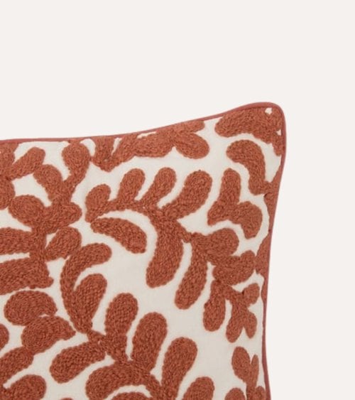 Funda de Cojín Cuadrada Sienna de Algodón