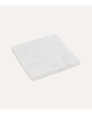Set de 4 Posavasos con Base Metálica de Mármol