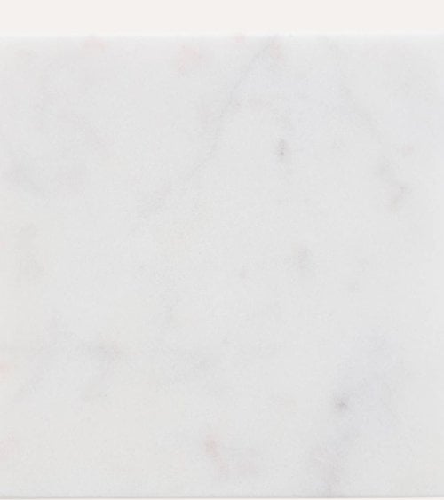 Juego de 4 Posavasos Blancos de Mármol