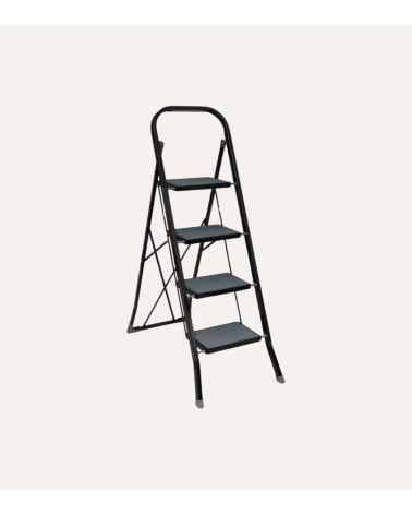 Escalera Plegable de 4 Peldaños de Acero