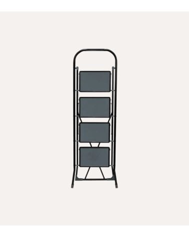 Escalera Plegable de 4 Peldaños de Acero
