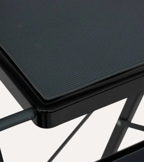 Escalera Plegable de 4 Peldaños de Acero