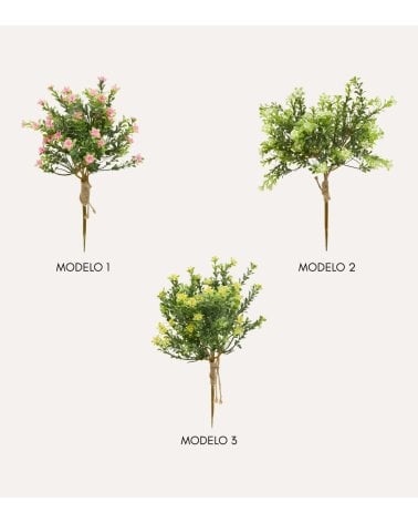 Flores Decorativas Myri de Plástico con Cuerda