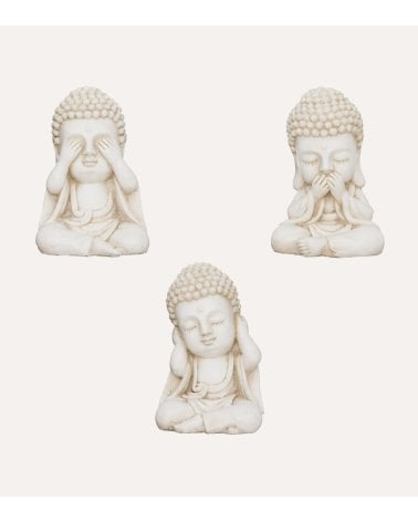 Buda Decorativo Ilan para Exterior de Cerámica