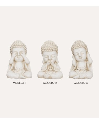 Buda Decorativo Ilan para Exterior de Cerámica