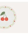 Plato de Postre Fruity Cereza de Porcelana