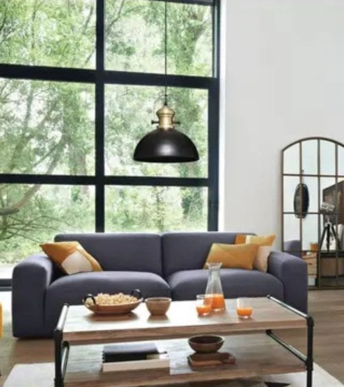 Lámpara Colgante Estilo Industrial de Acero