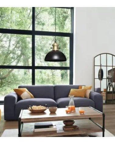 Lámpara Colgante Estilo Industrial de Acero