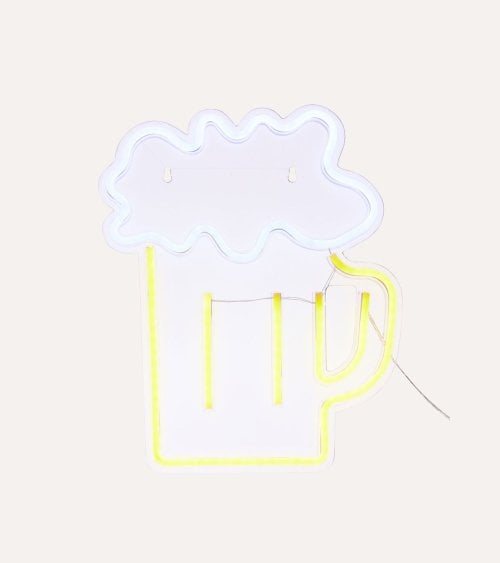 Cartel Decorativo de Cerveza LED