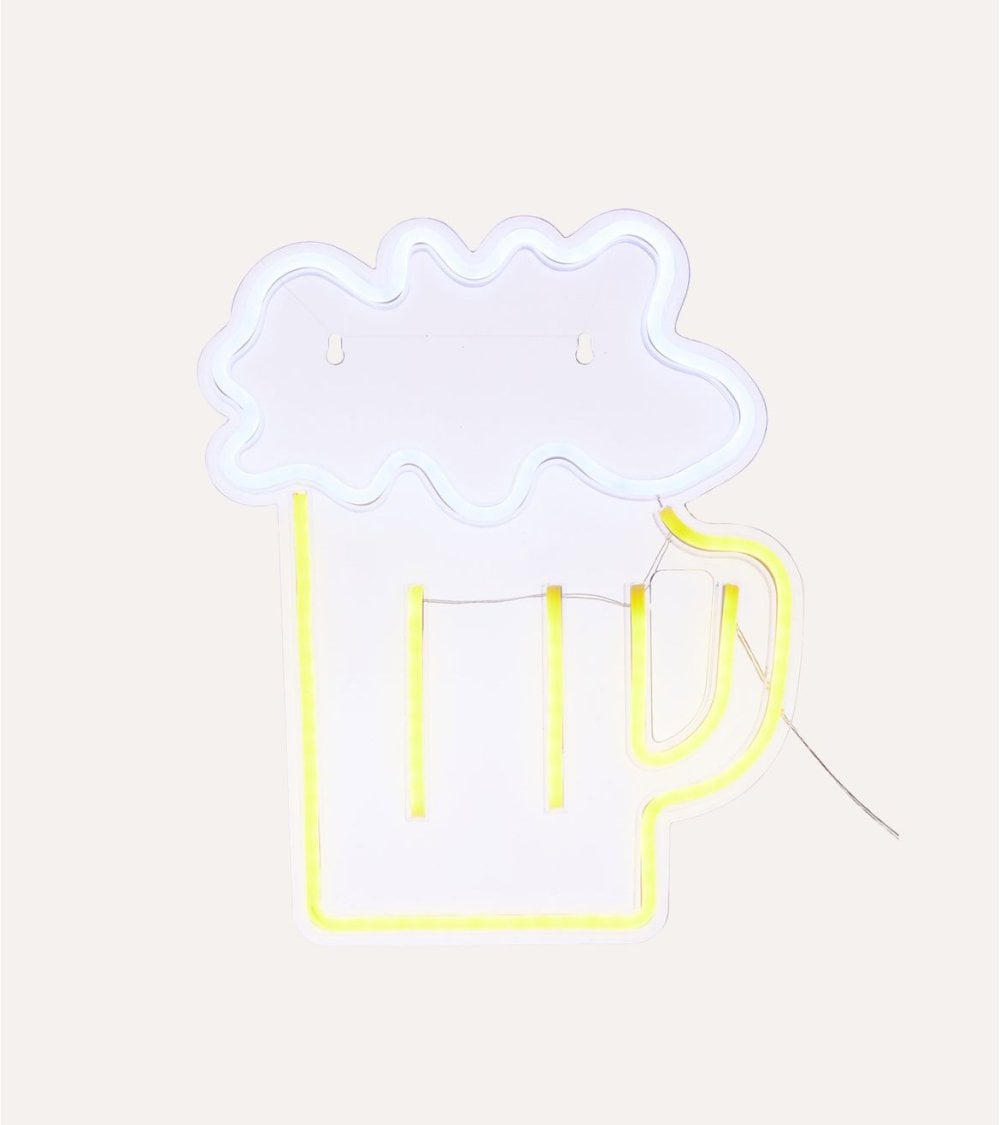 Cartel Decorativo de Cerveza LED