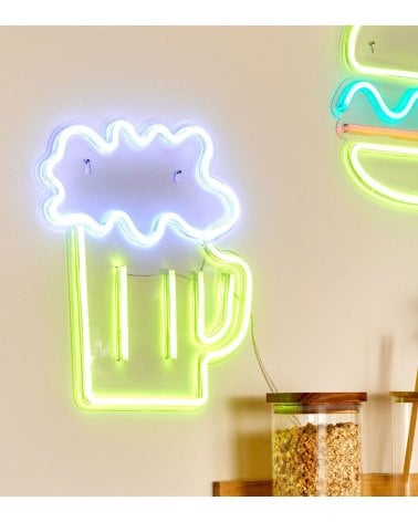 Cartel Decorativo de Cerveza LED