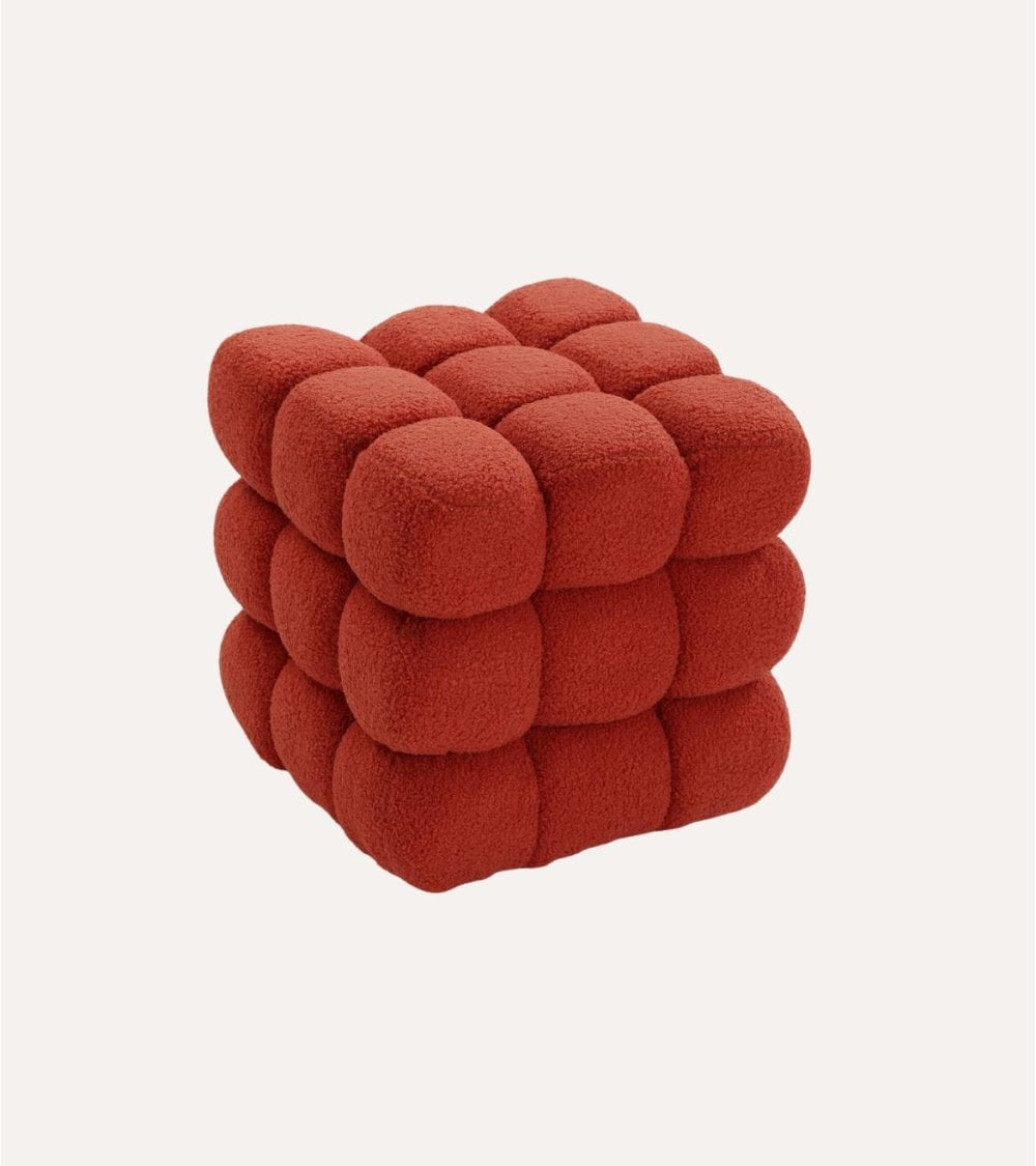 Puff Harnett Estilo Burbujas de Borreguillo