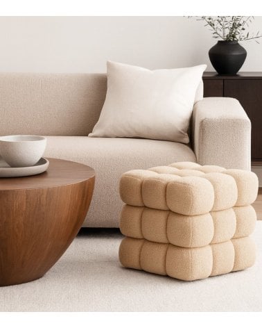 Puff Harnett Estilo Burbujas de Borreguillo