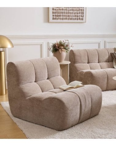 Sillón Miroa de Chenilla y Espuma