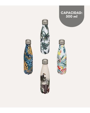 Botella Termo Tropical de Acero Inoxidable