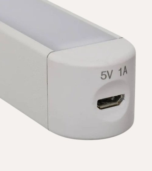 Barra de Luz LED con Carga USB de Plástico