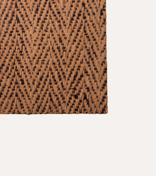Felpudo Coco Negro Trenzado de Fibra Vegetal