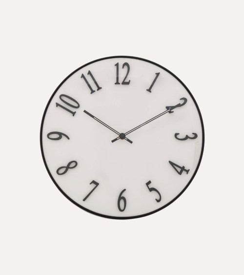 Reloj de Pared Edgar con Efecto Perlado de Vidrio