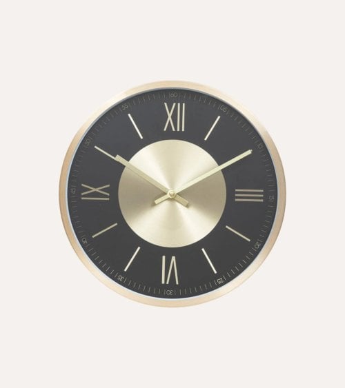 Reloj de Pared Ariana de Vidrio y Metal