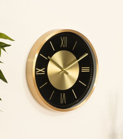 Reloj de Pared Ariana de Vidrio y Metal