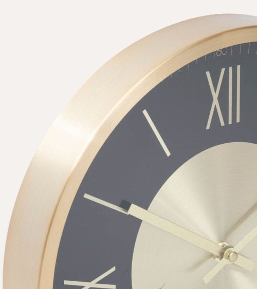 Reloj de Pared Ariana de Vidrio y Metal