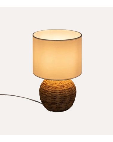 Lámpara de Mesa Sand de Fibra de Jacinto