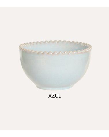 Bol Jiahua con Borde de Bolas Decorativas Gres