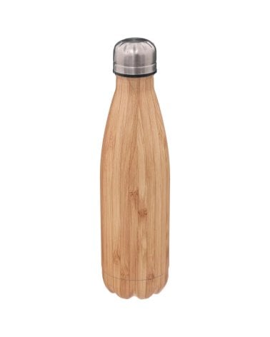 Botella de Acero Inoxidable Efecto Bambú-1