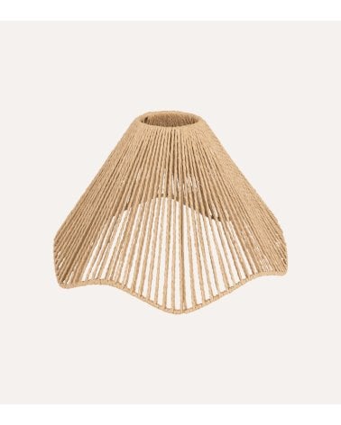 Pantalla Vito de Lámpara Colgante con Cuero Natural de Acero