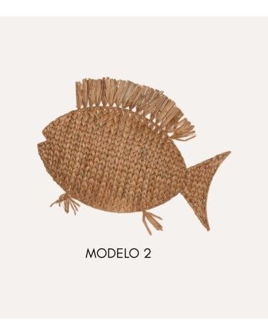 Decoración de Pared Sea Side Pez de Fibra Vegetal