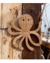 Decoración de Pared Pulpo de Ratán